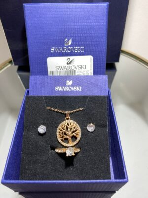 Swarovski®Σετ 4 Τεμαχίων Από Ανοξείδωτο Ατσάλι cod-002