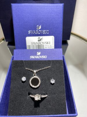 Swarovski®Σετ 4 Τεμαχίων Από Ανοξείδωτο Ατσάλι cod-006