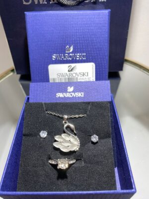 Swarovski®Σετ 4 Τεμαχίων Από Ανοξείδωτο Ατσάλι cod-011