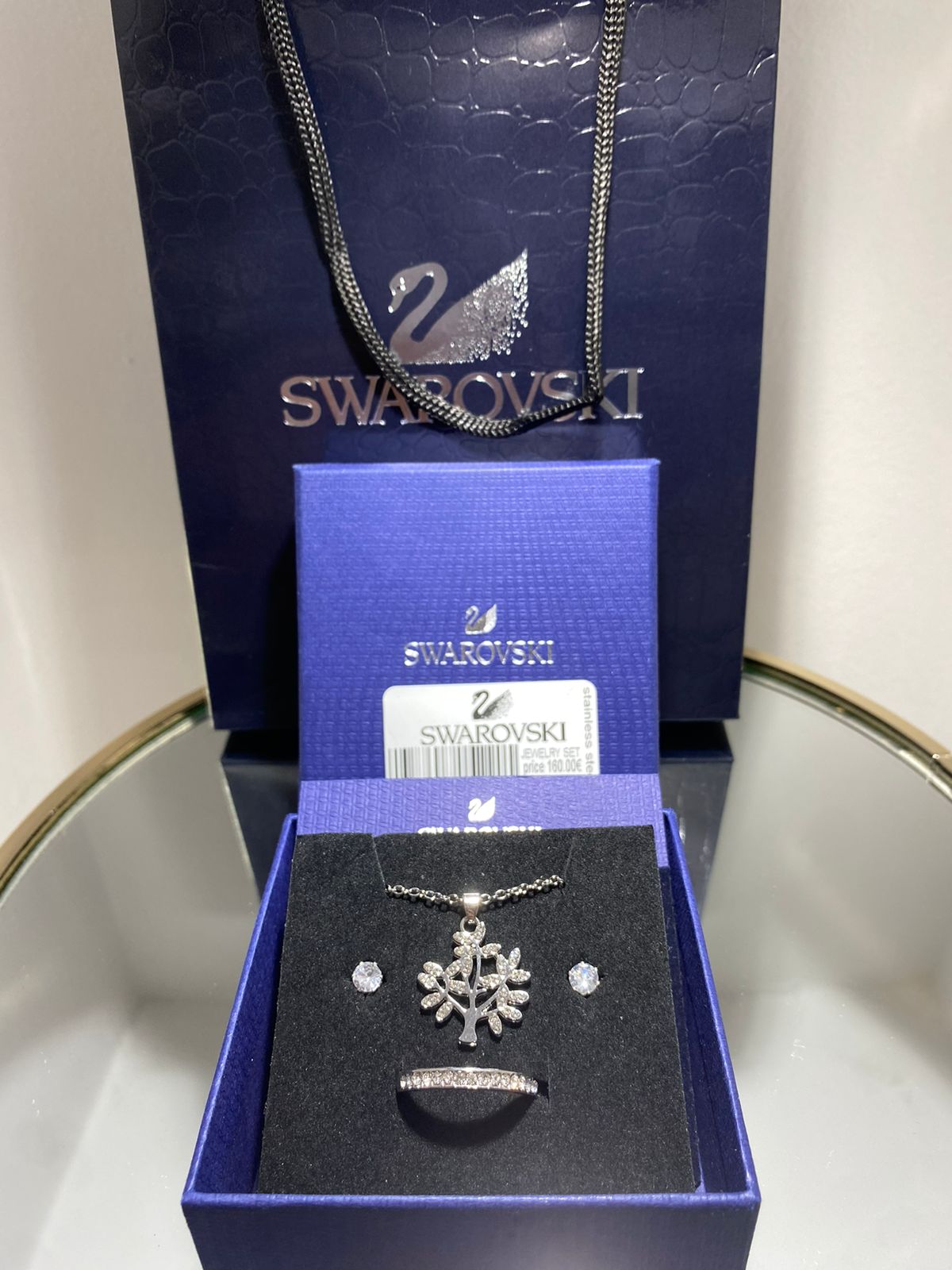 Swarovski®Σετ 4 Τεμαχίων Από Ανοξείδωτο Ατσάλι cod-012 - Image 2