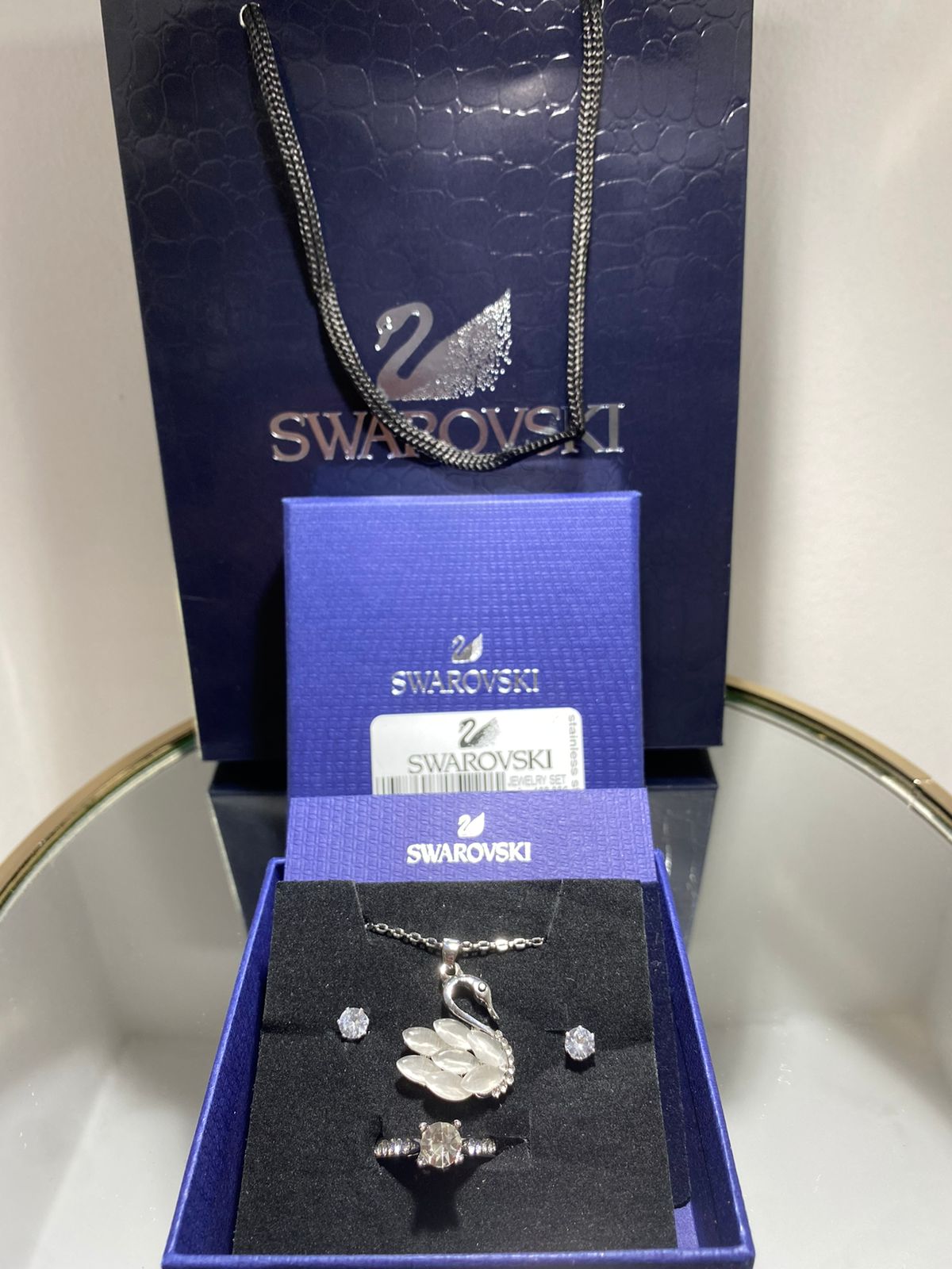 Swarovski®Σετ 4 Τεμαχίων Από Ανοξείδωτο Ατσάλι cod-011 - Image 2