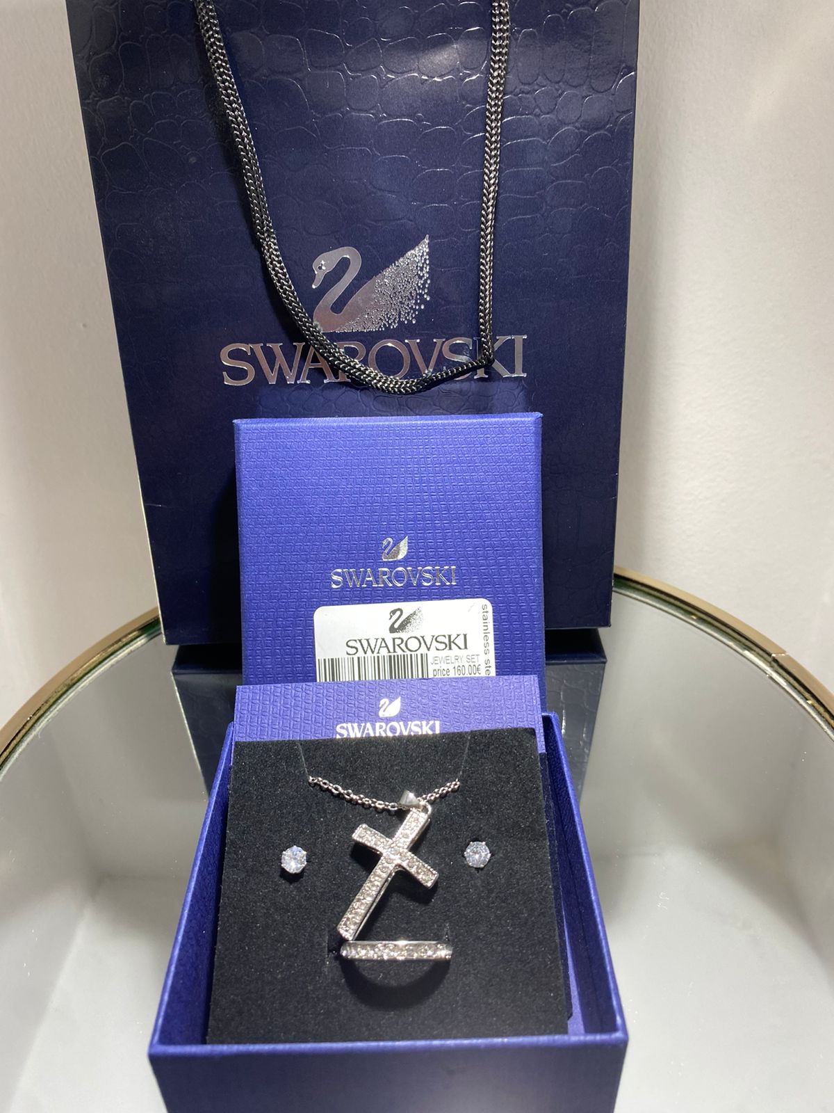 Swarovski®Σετ 4 Τεμαχίων Από Ανοξείδωτο Ατσάλι cod-013 - Image 2