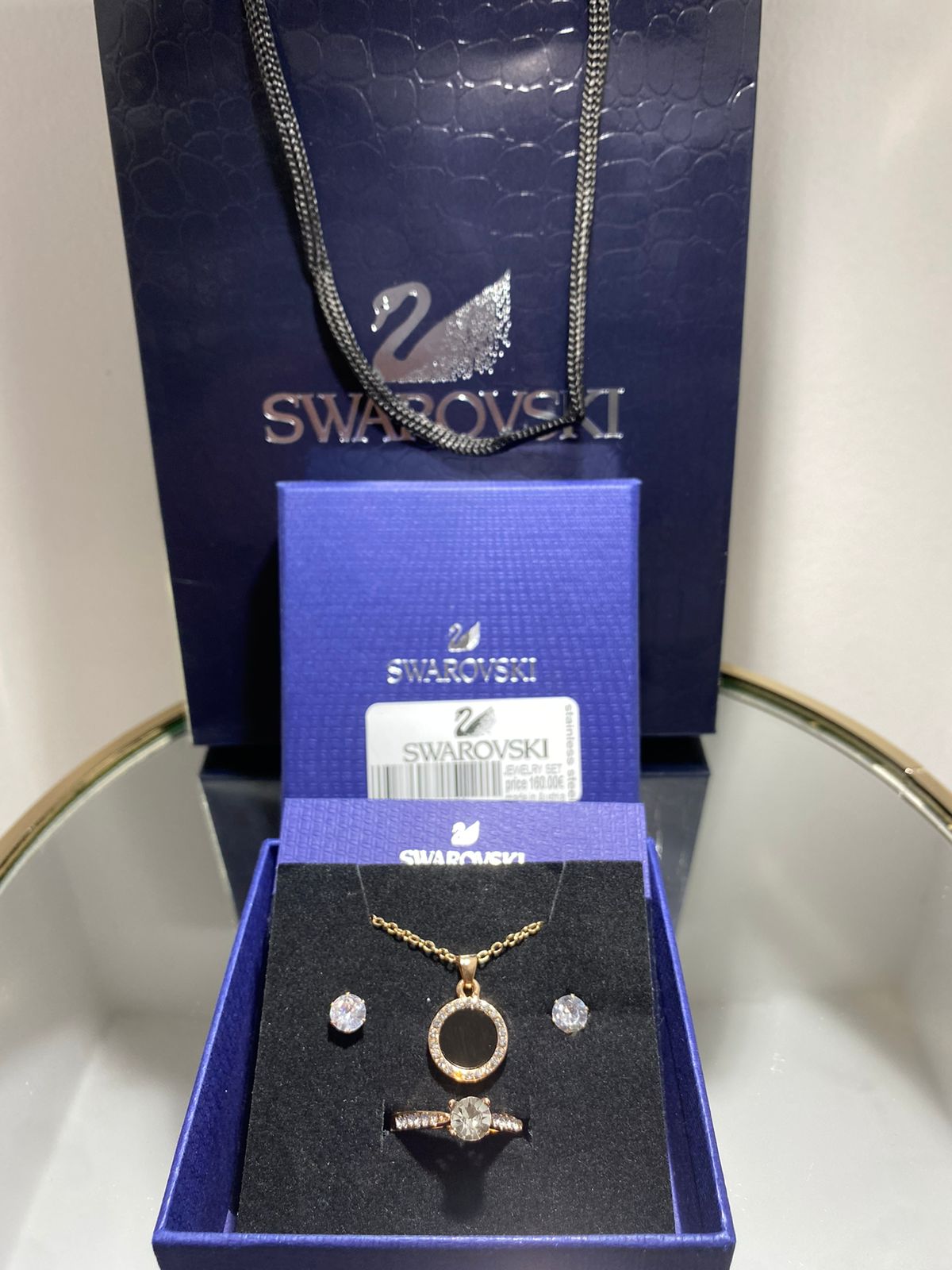 Swarovski®Σετ 4 Τεμαχίων Από Ανοξείδωτο Ατσάλι cod-015 - Image 2