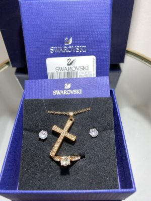 Swarovski®Σετ 4 Τεμαχίων Από Ανοξείδωτο Ατσάλι cod-010