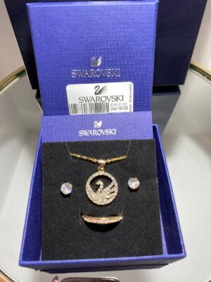 Swarovski®Σετ 4 Τεμαχίων Από Ανοξείδωτο Ατσάλι cod-016