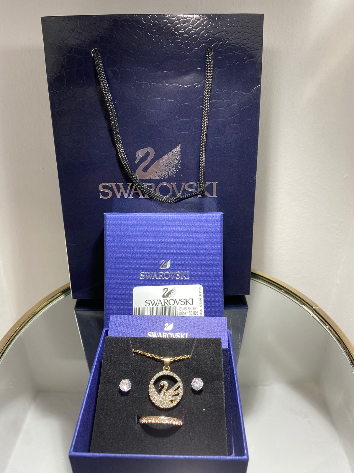 Swarovski®Σετ 4 Τεμαχίων Από Ανοξείδωτο Ατσάλι cod-016 - Image 2